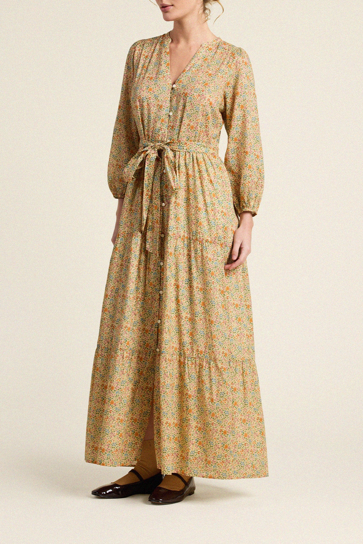 Trovata Lia dress in Gardenette, cotton — view 4