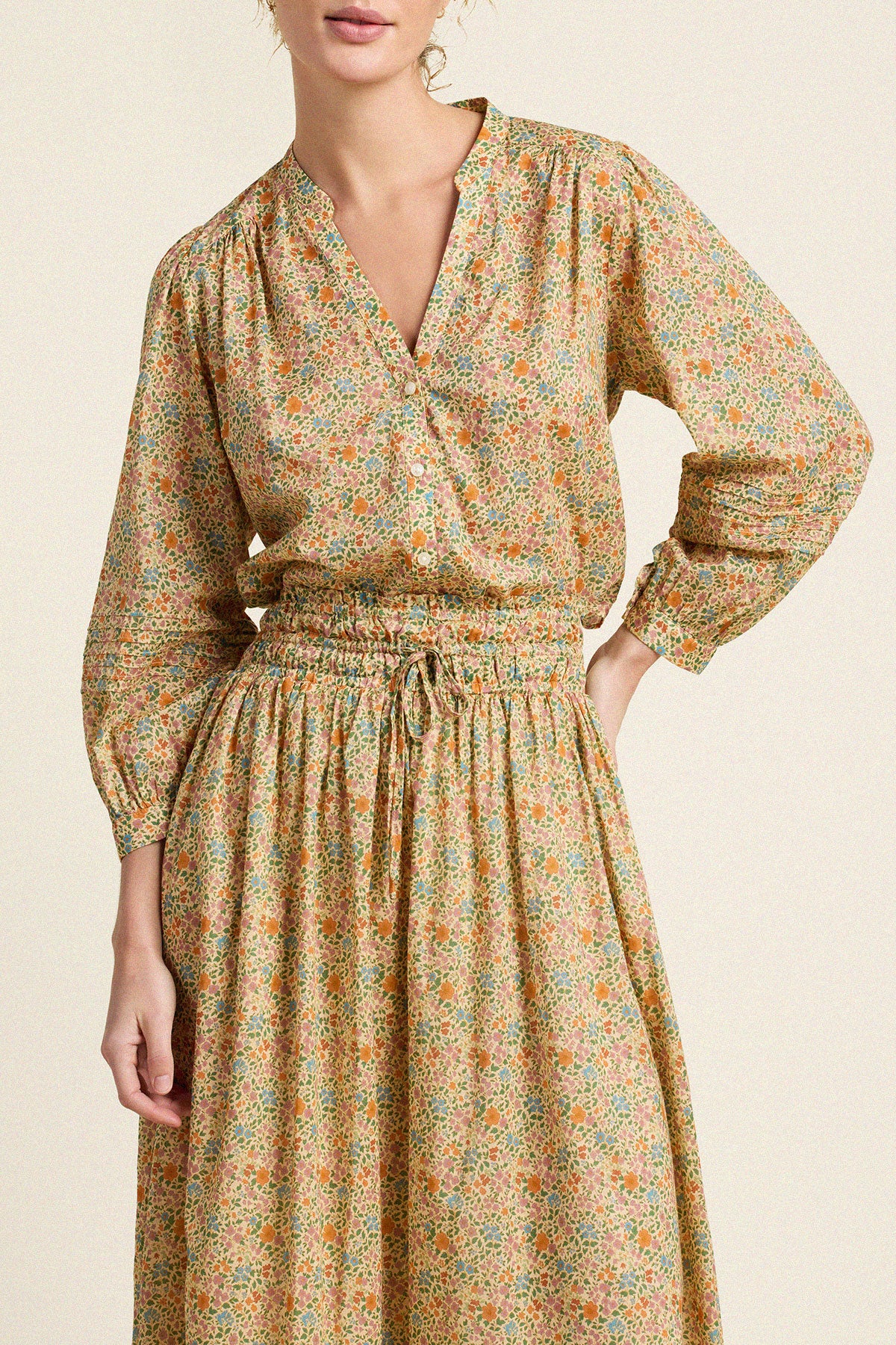 Trovata Pauline blouse in Gardenette, cotton — view 2