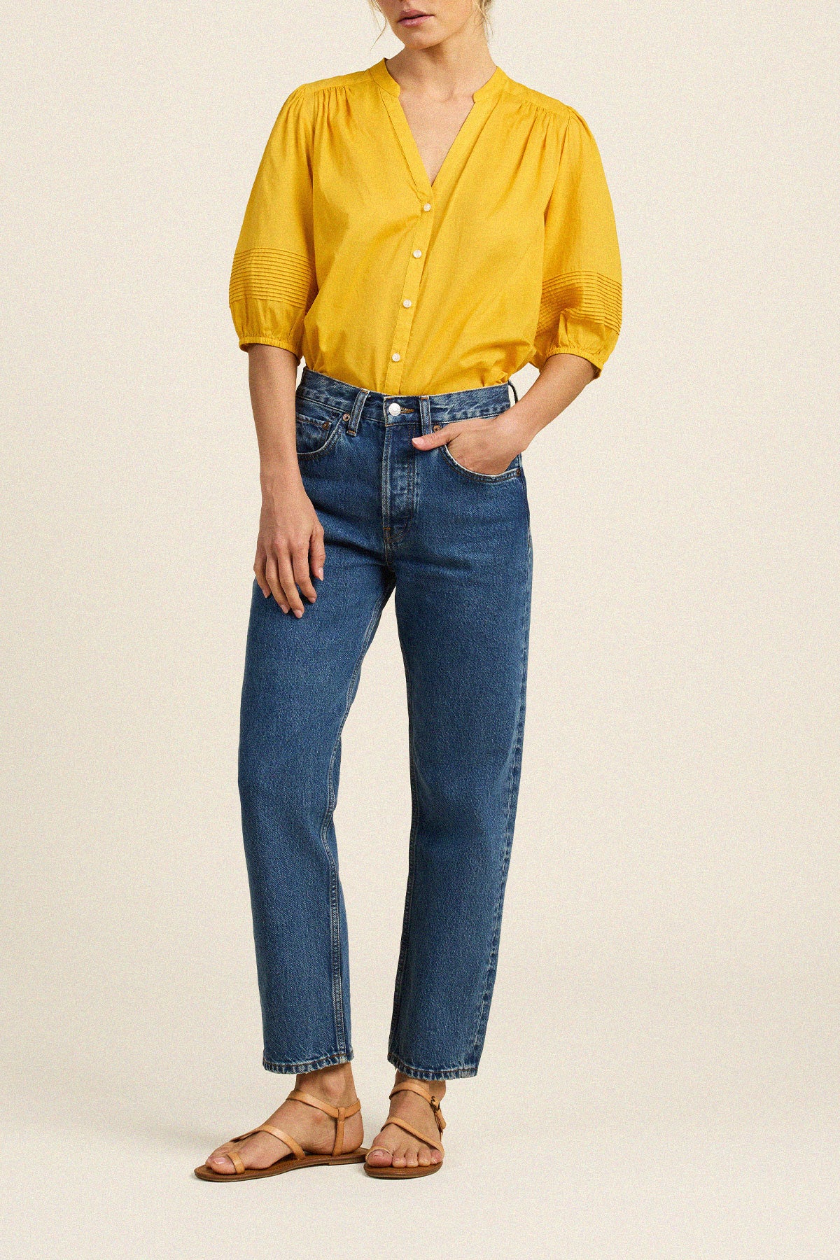 Loren Blouse Goldenrod