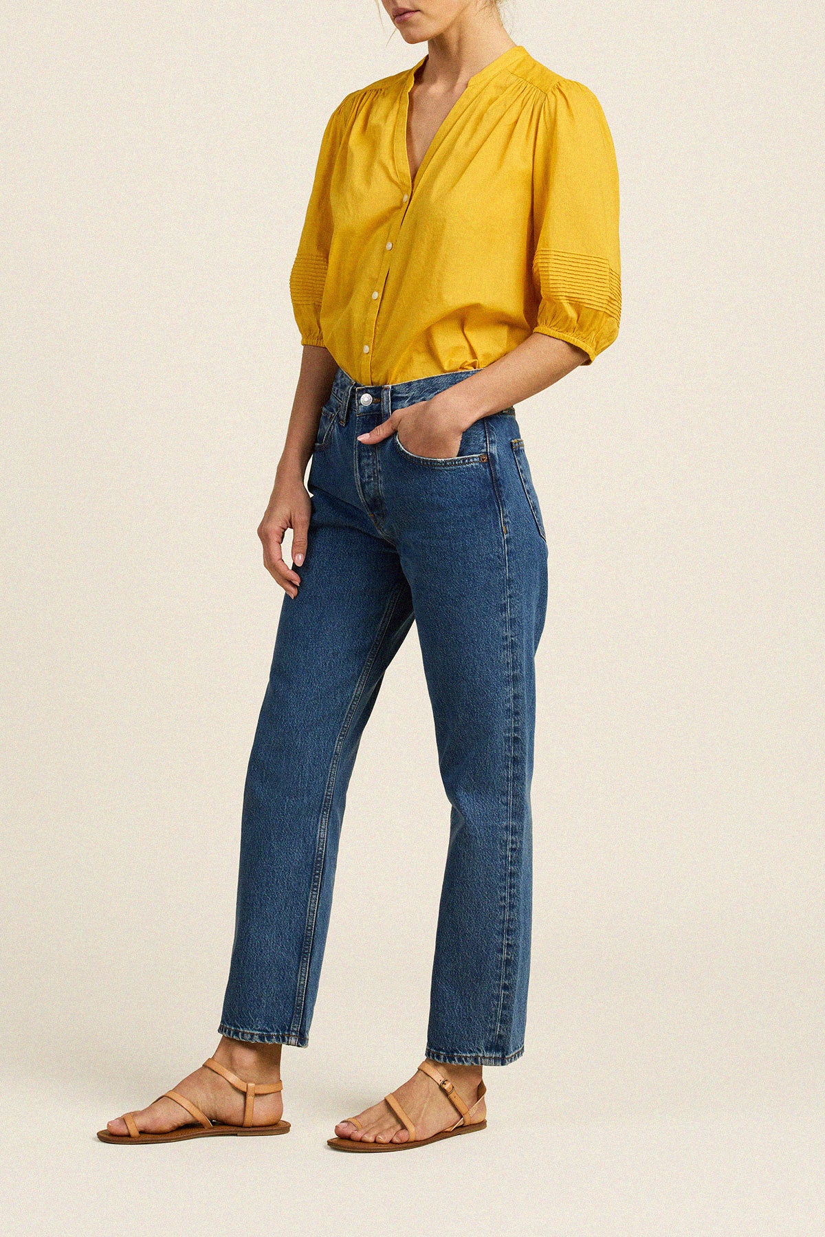 Loren Blouse Goldenrod
