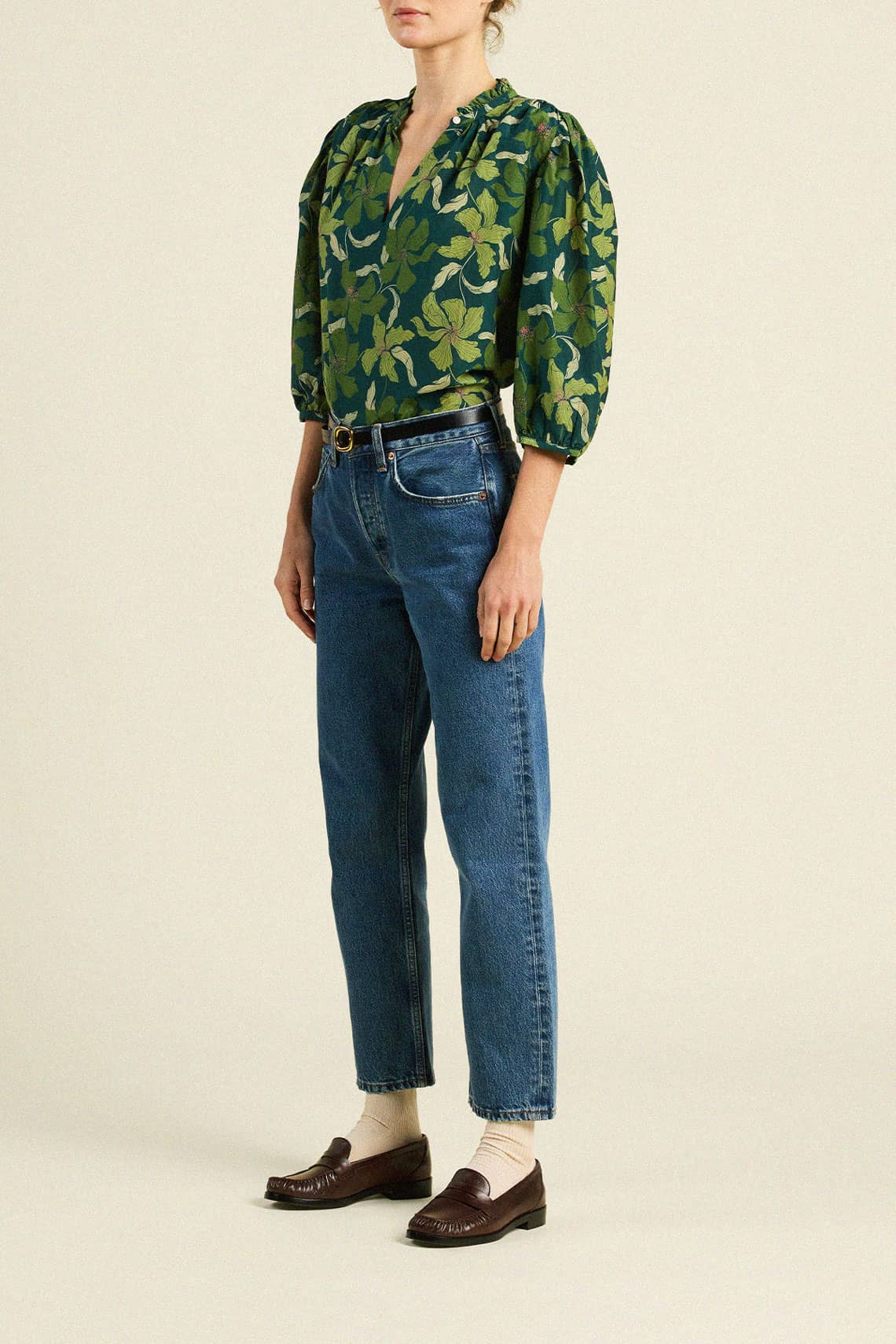 Orly Blouse Green Canopy