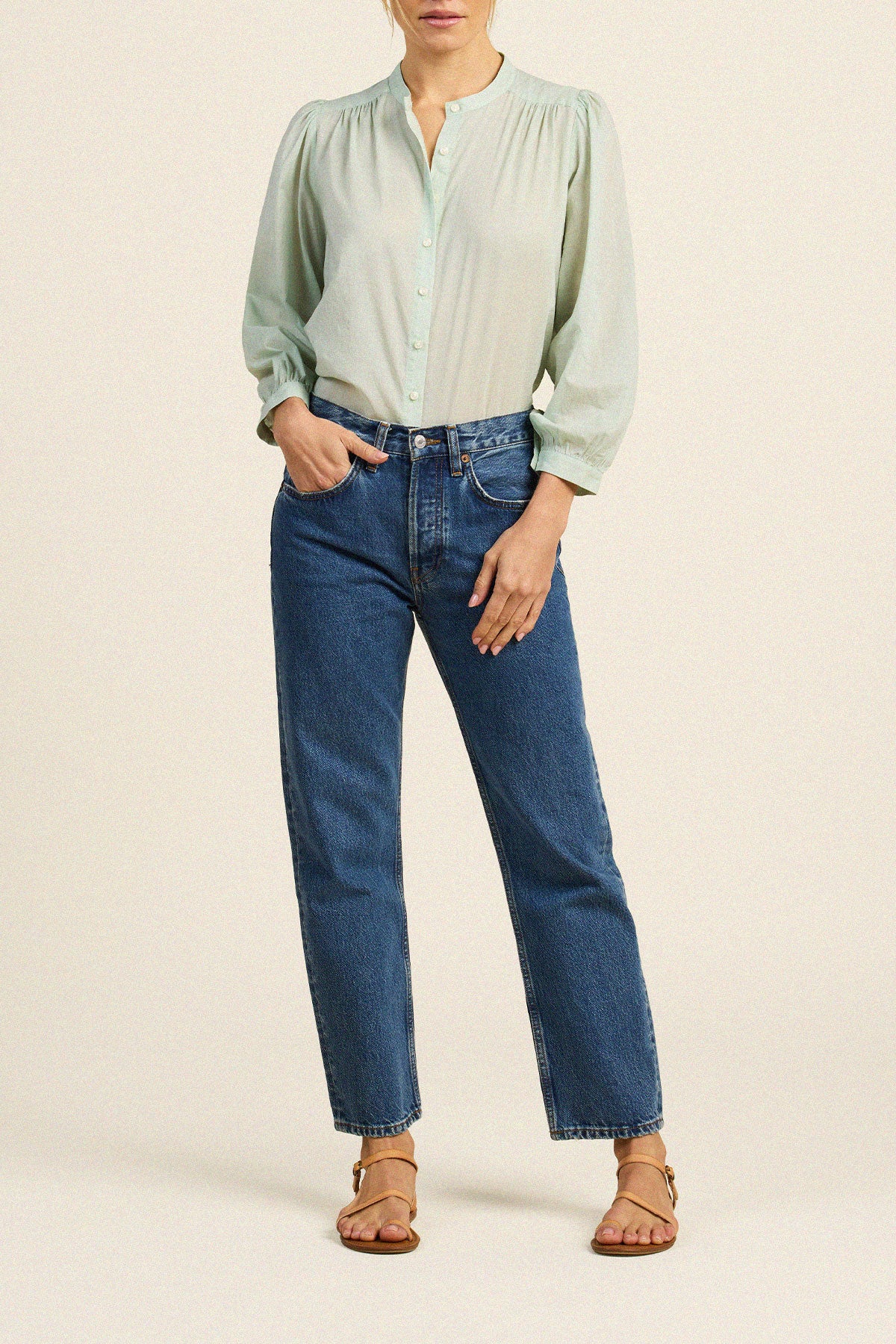 Clara Blouse Green Lilly