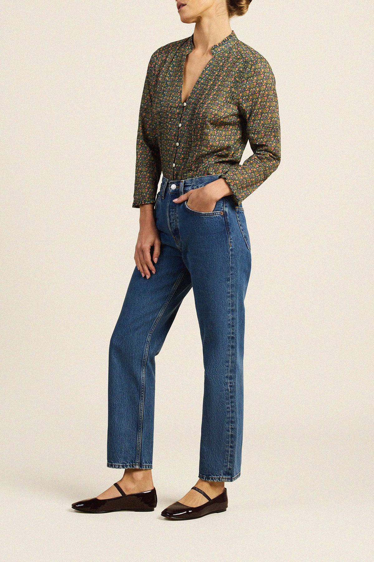 Trovata Maris blouse in Ivy Road Ditsy, cotton — view 4