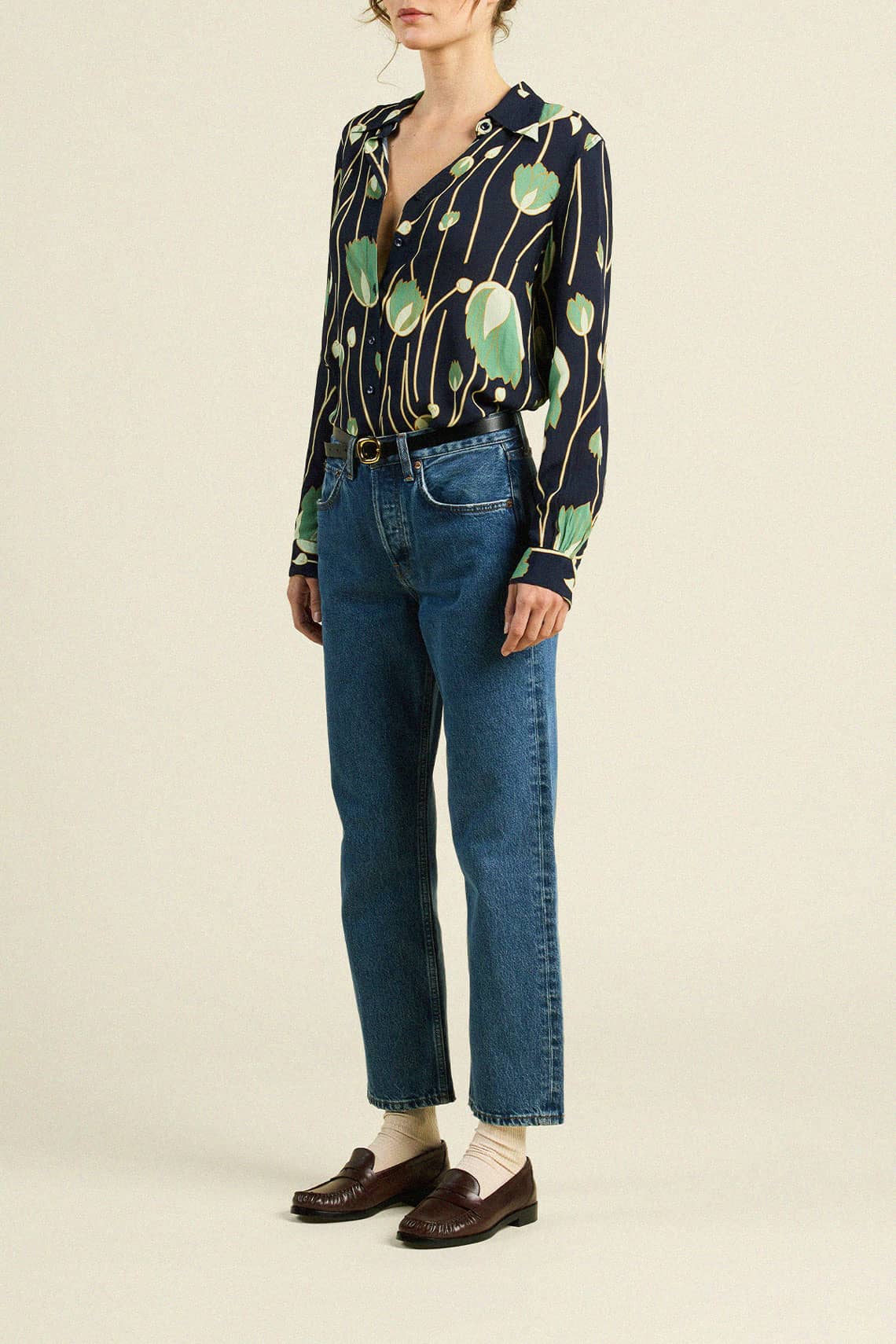 Jacquelin Shirt Jade Tulip