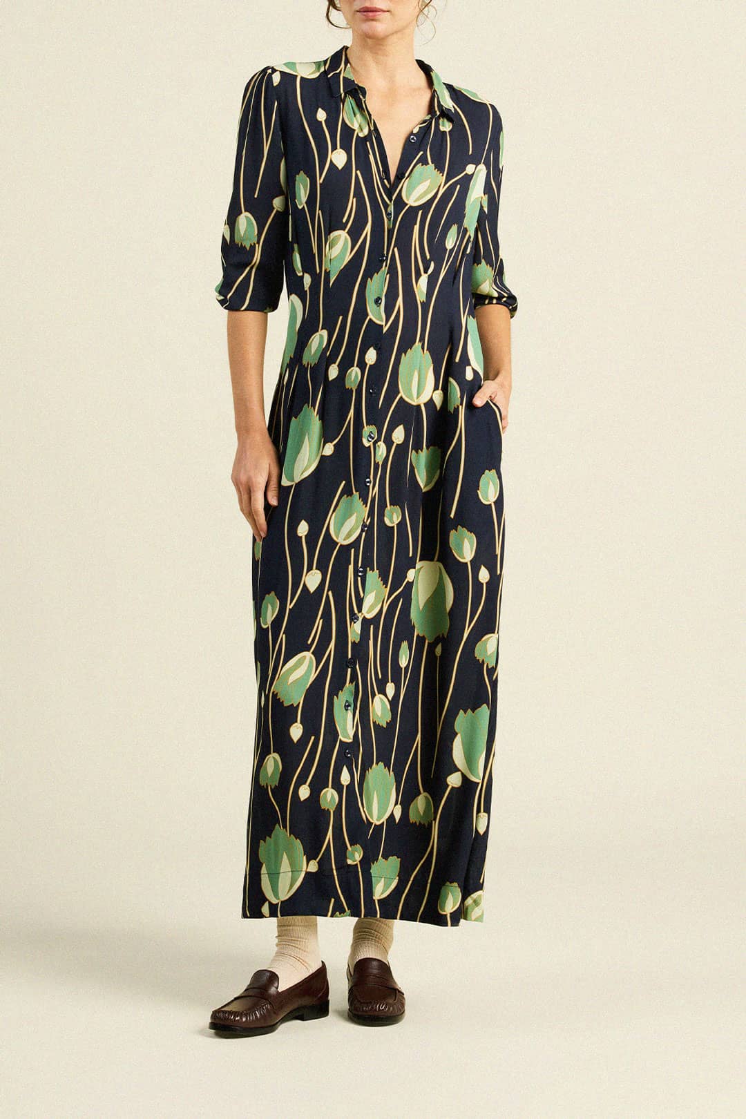 Harper Dress Jade Tulip