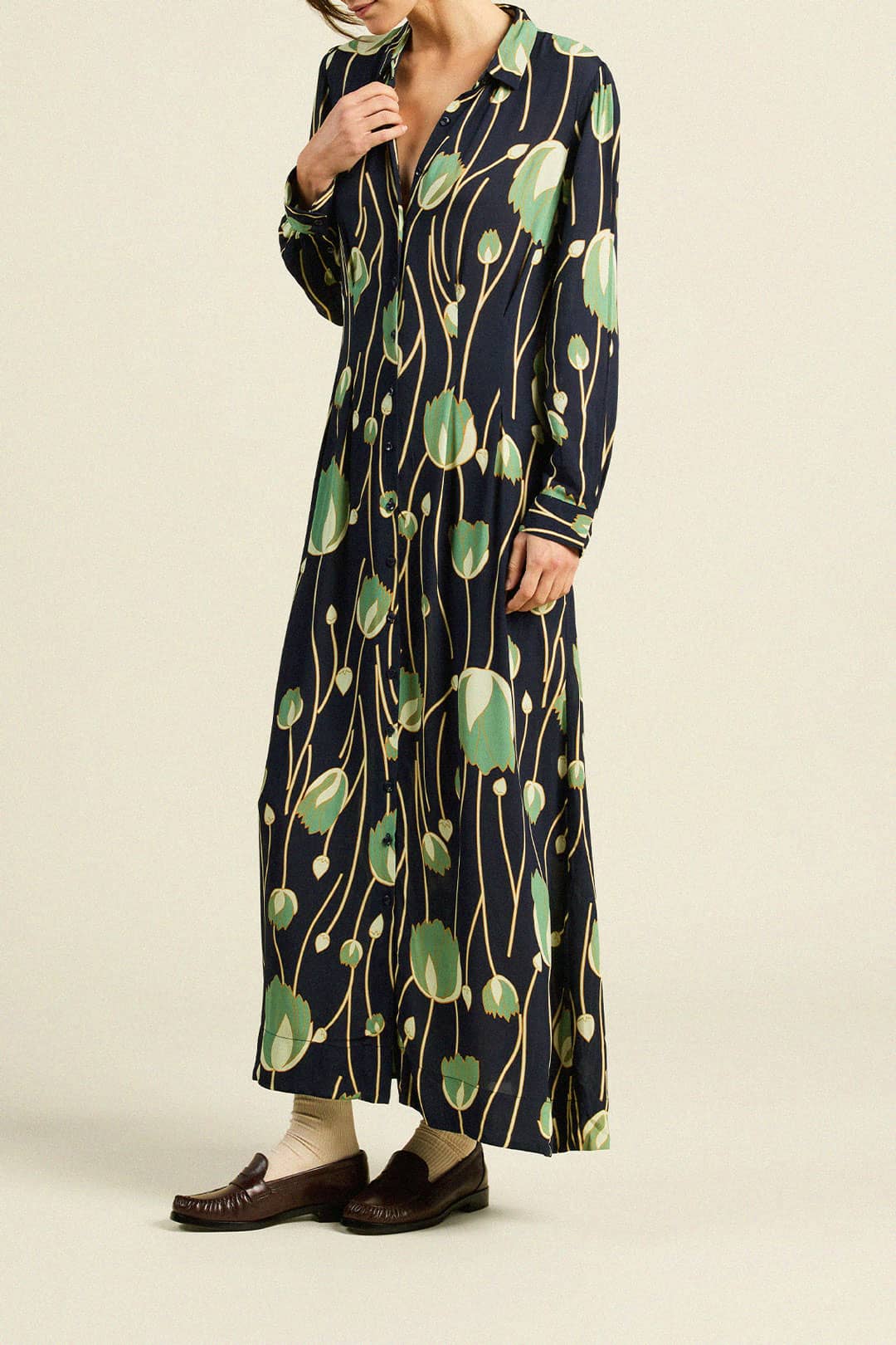 Harper Dress Jade Tulip