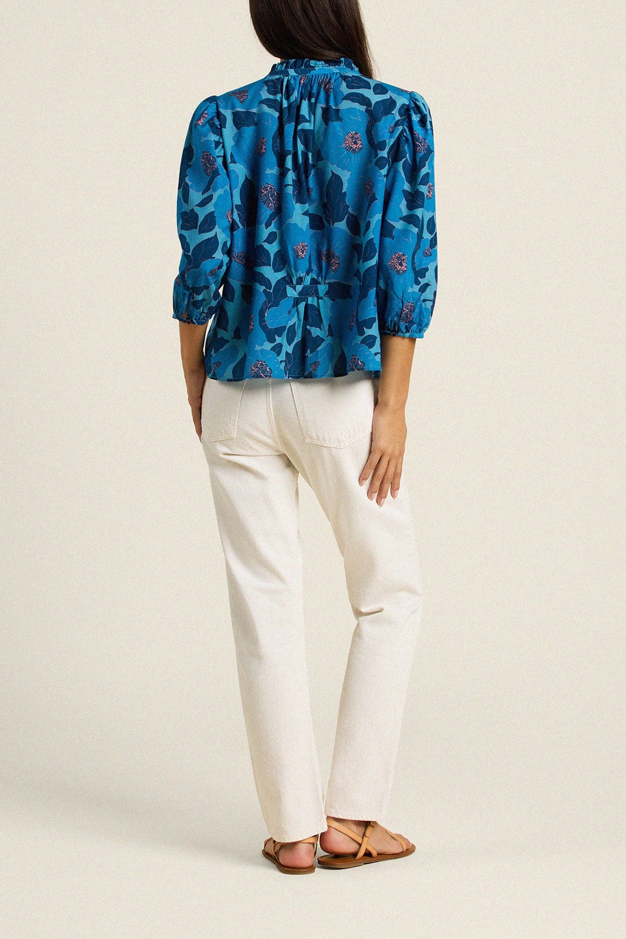 Trovata Orly blouse in Lago Floral — view 4