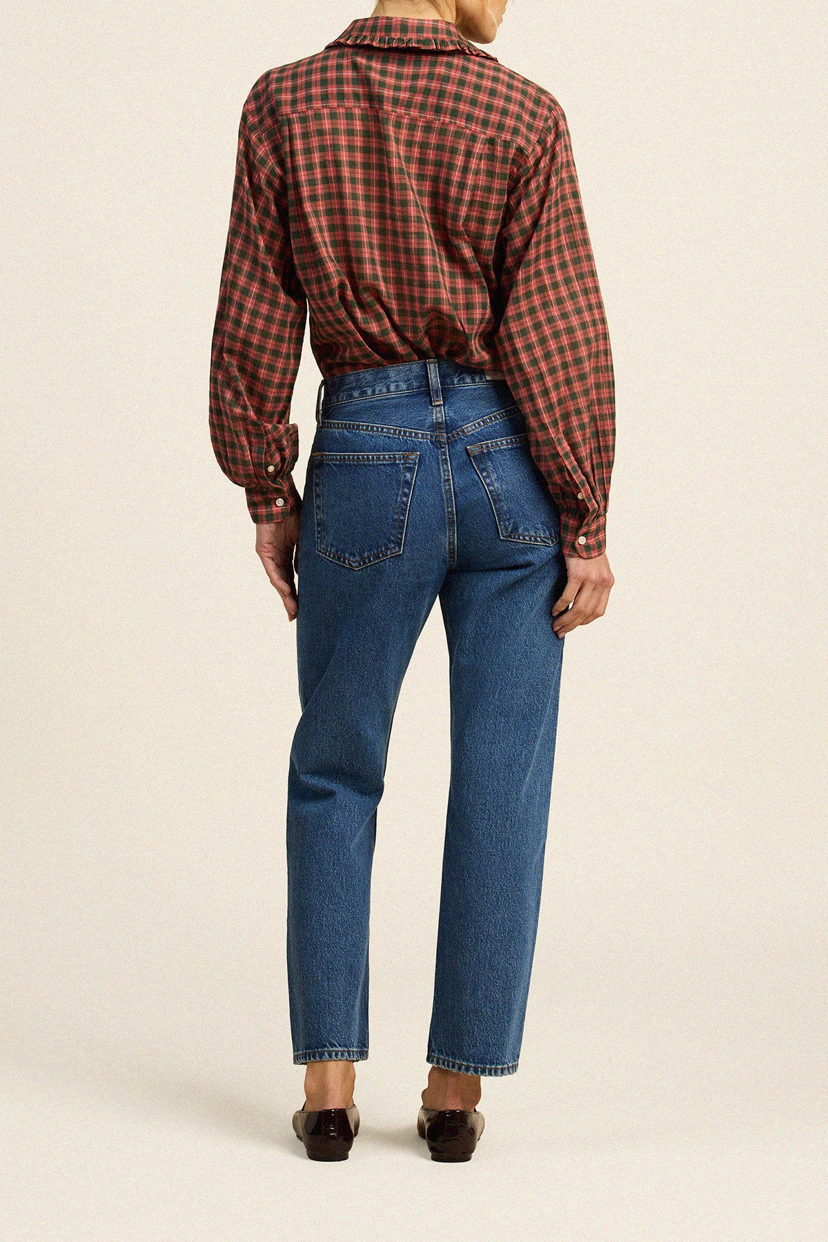 Trovata Sawyer shirt in Maple Check, cotton — view 5