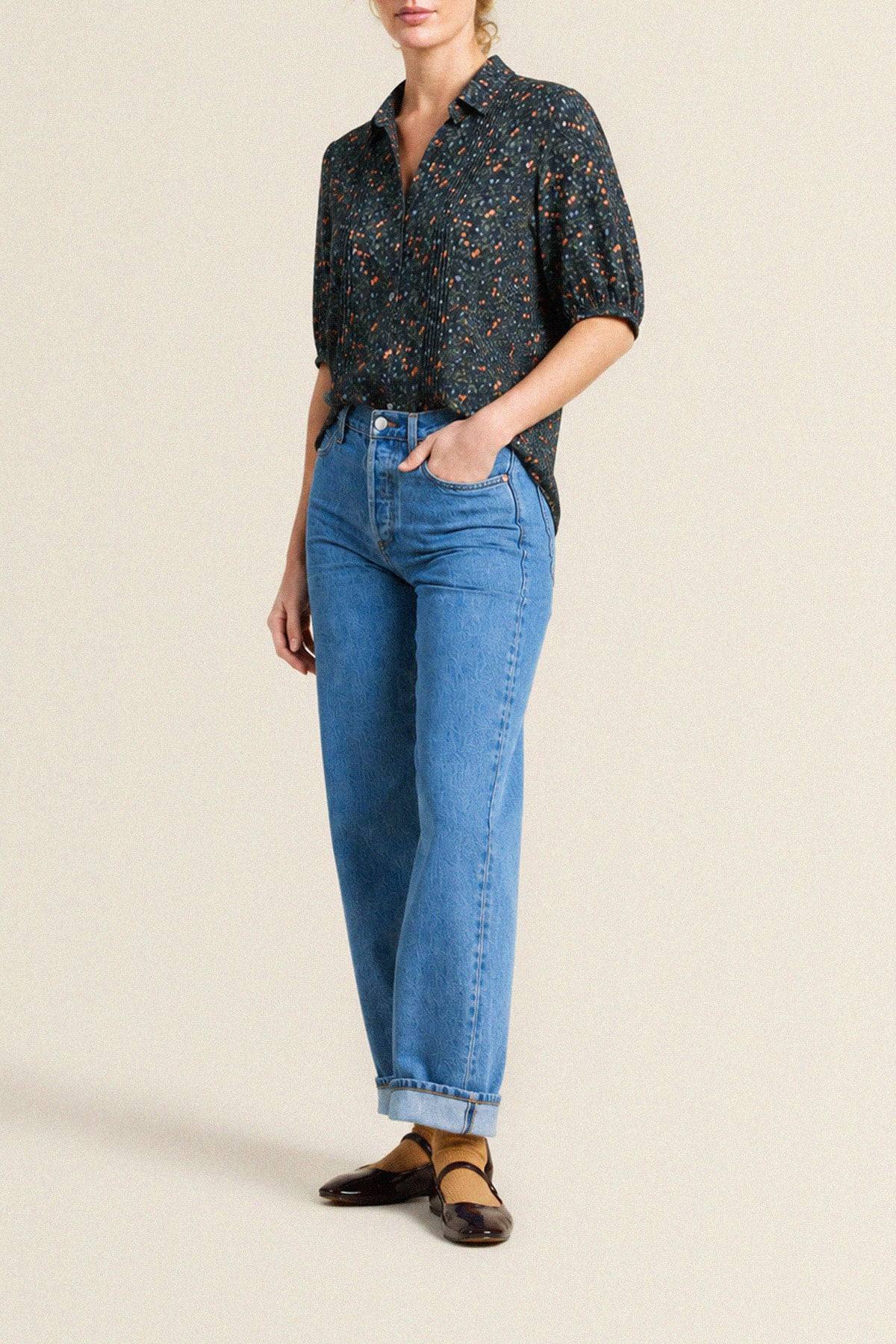 Trovata Nadine blouse in Marin Ditsy, cotton — view 3