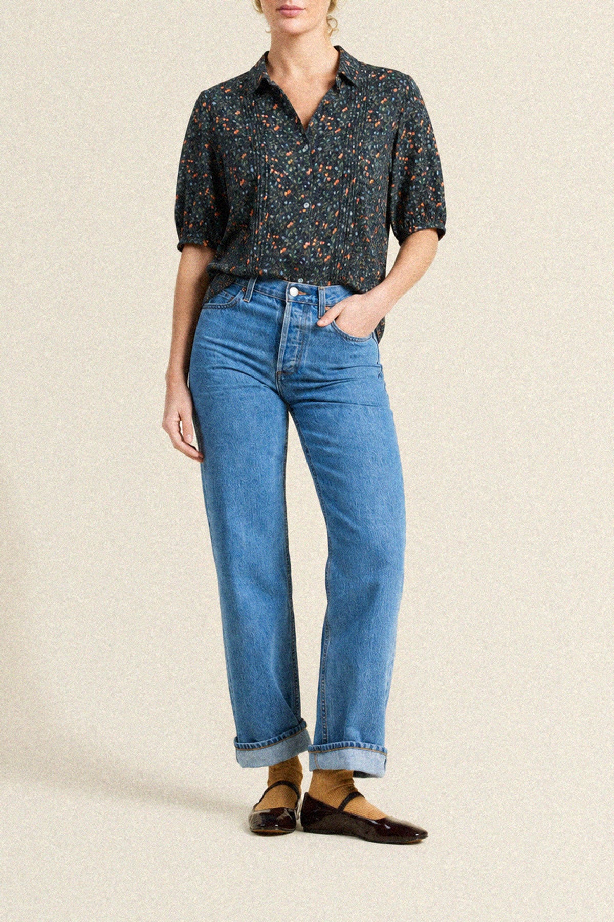 Trovata Nadine blouse in Marin Ditsy, cotton — view 2