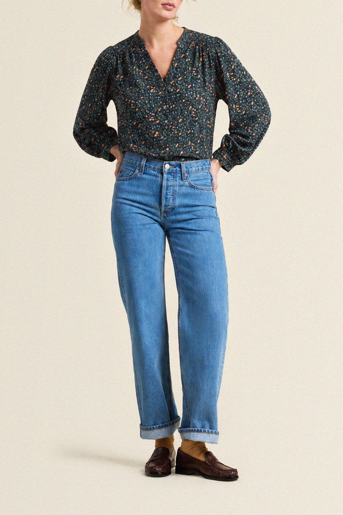 Trovata Pauline blouse in Marin Ditsy, cotton — view 2