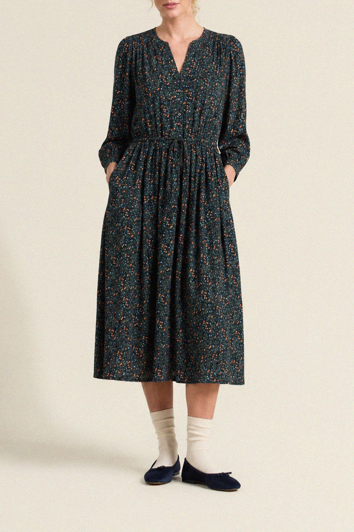 Trovata Sylvie dress in Marin Ditsy, cotton — view 3