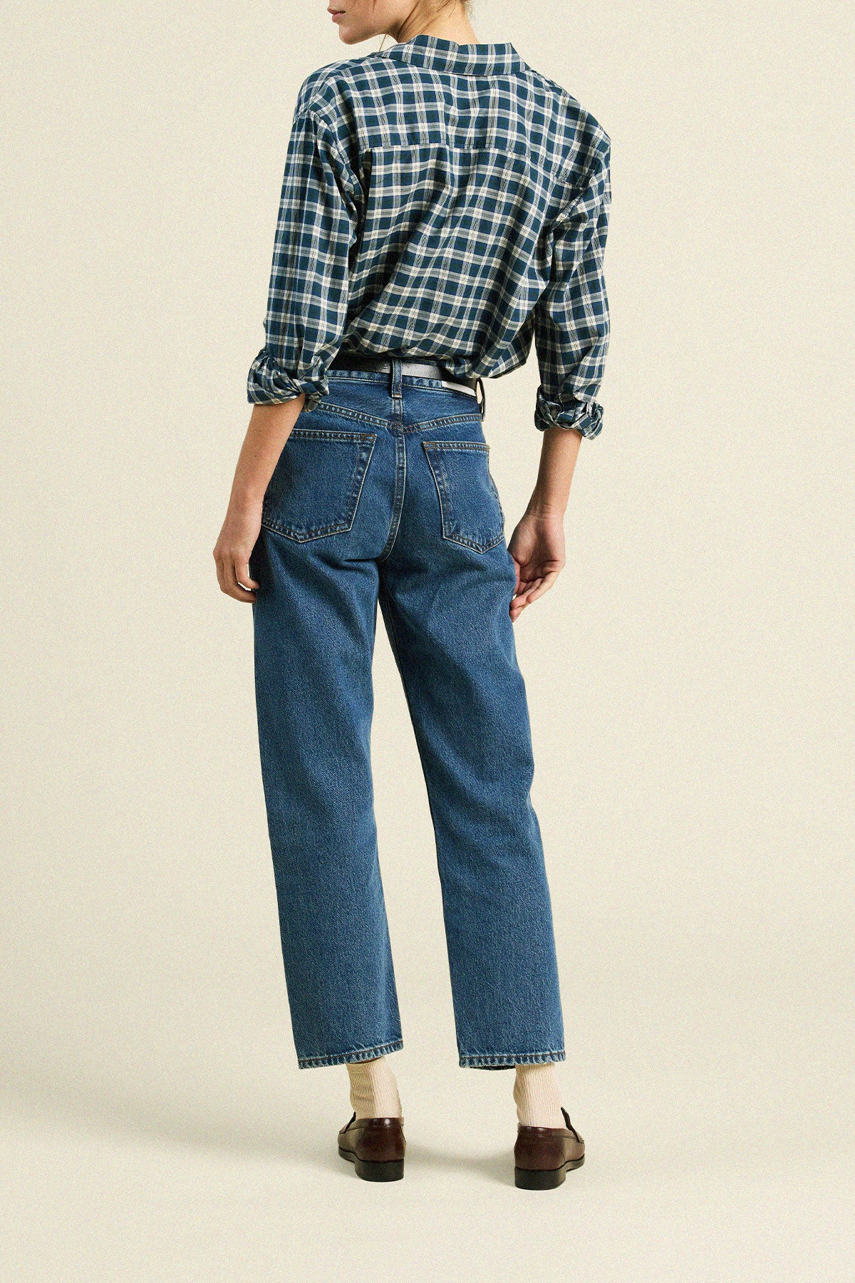 Blake Oversized Shirt Maritime Plaid
