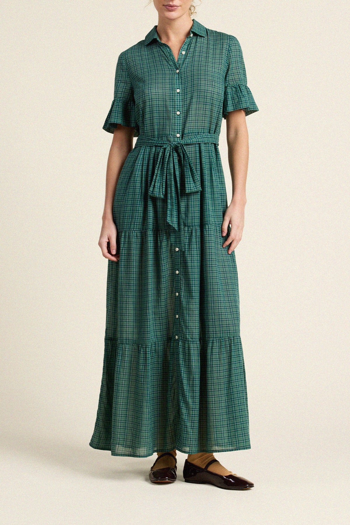 Trovata Martine dress in Muir Tartan, cotton — view 3