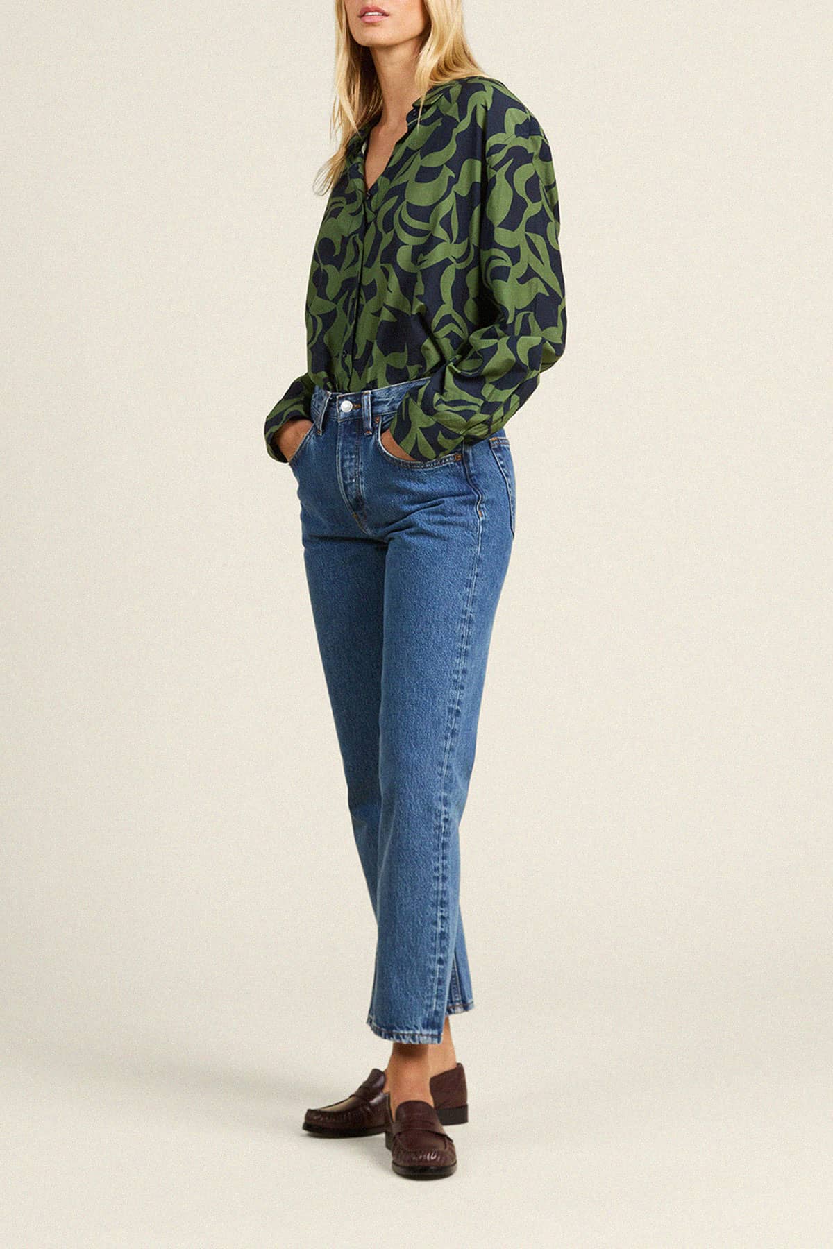 Emilia Oversized Shirt Muted Canopy