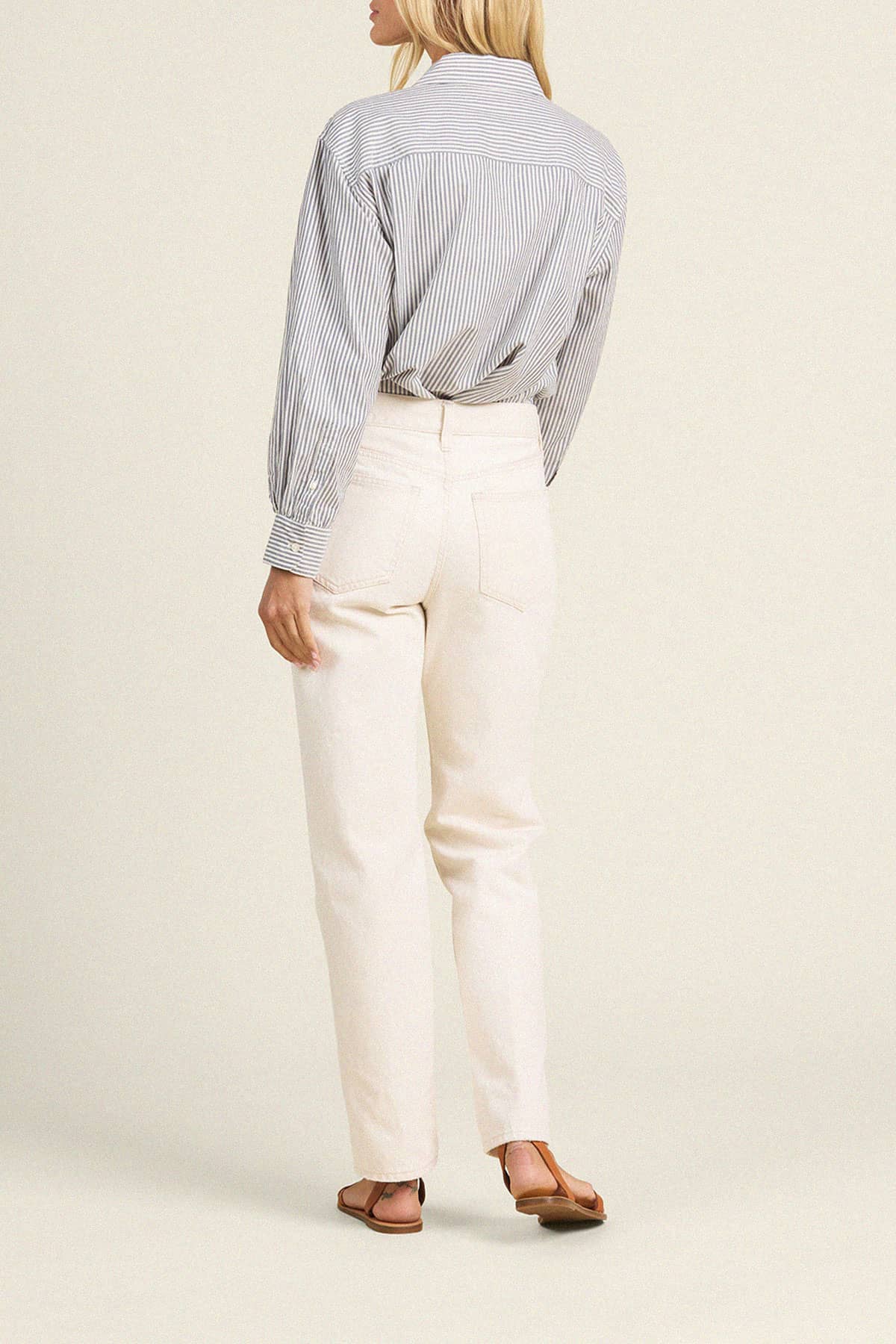 Blake Oversized Shirt Navy Stripe