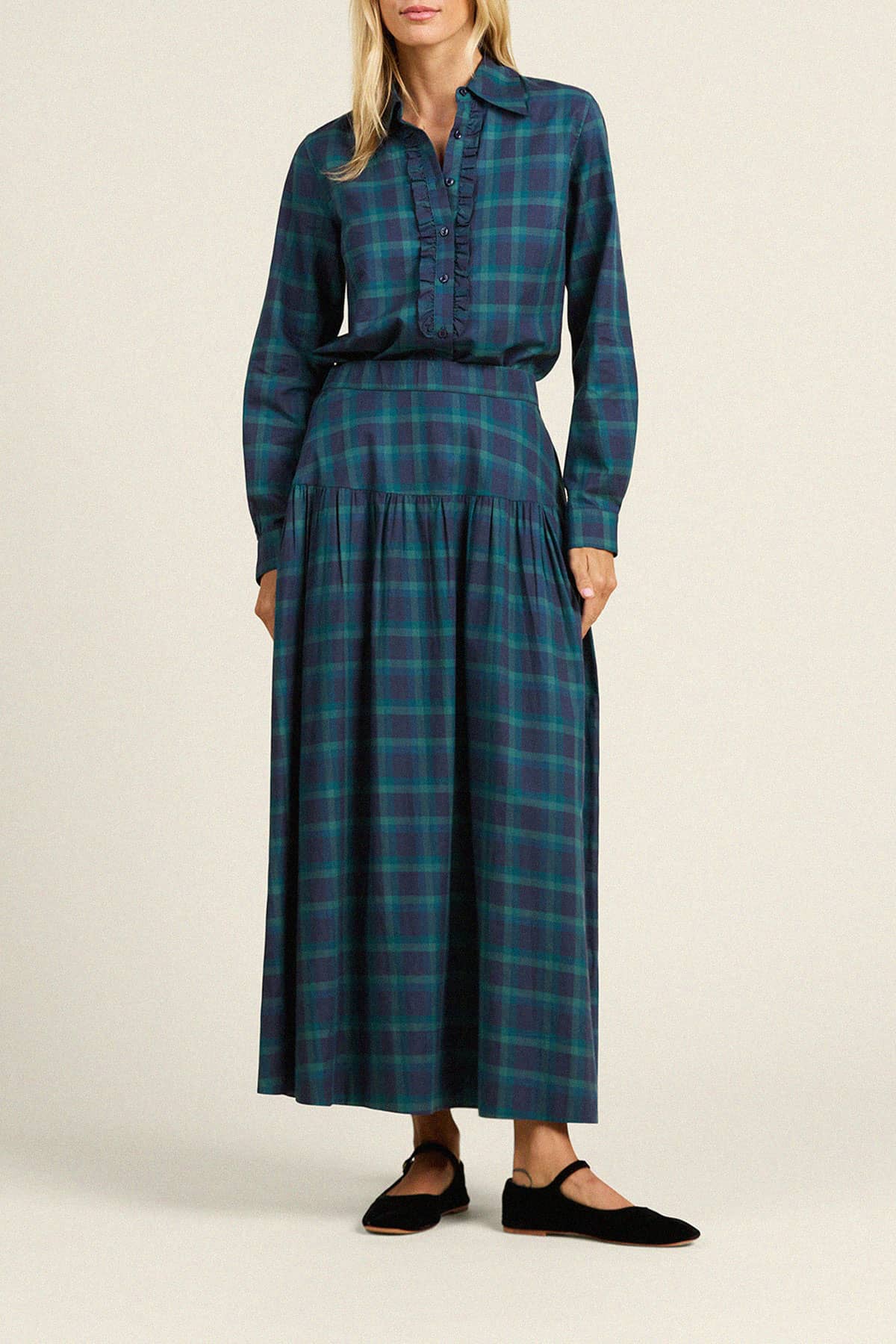 Lydia Skirt Nocturne Plaid