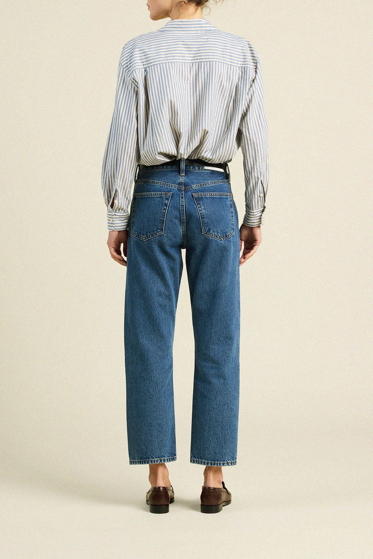 Blake Oversized Shirt Oceanview Stripe
