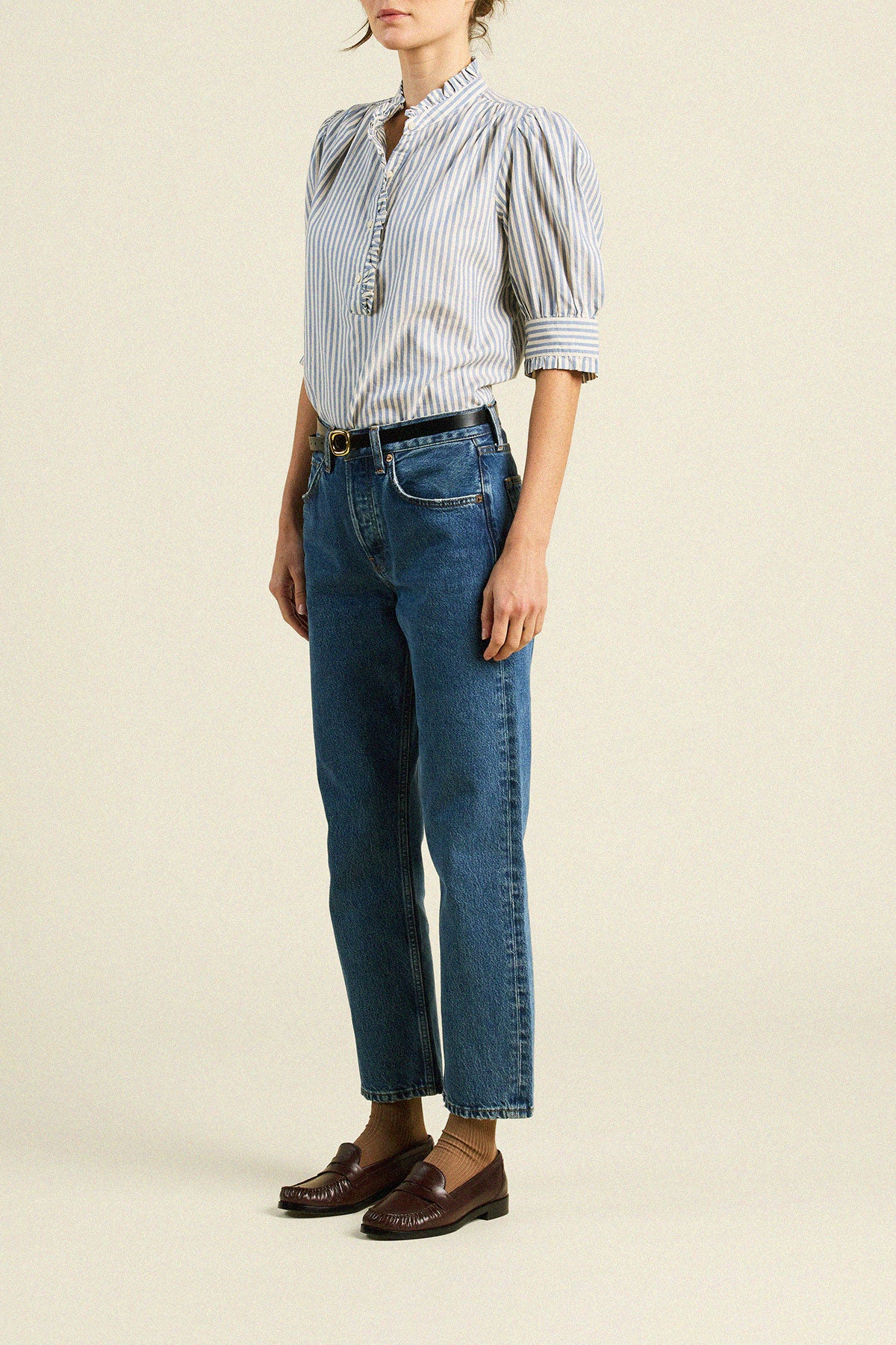 Noah Blouse Oceanview Stripe