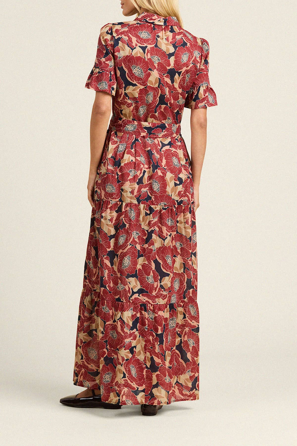 Martine Dress Oleander Rouge