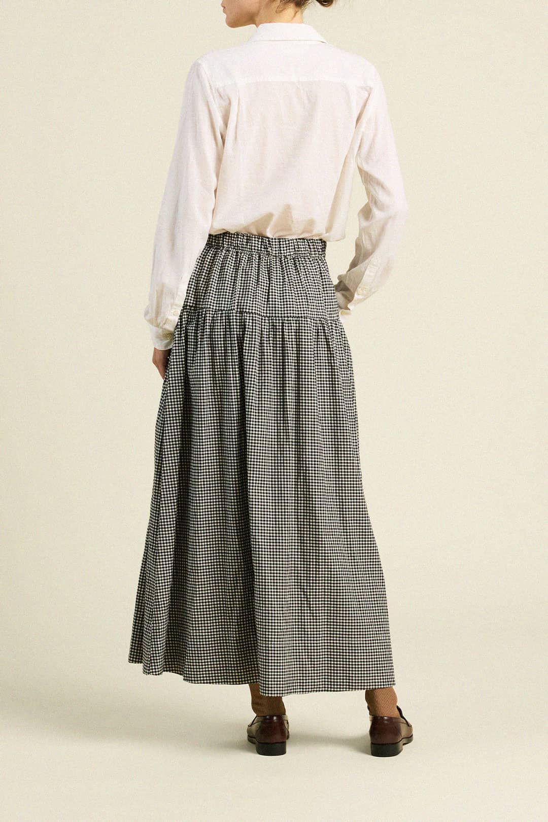 Lydia Skirt Onyx Check