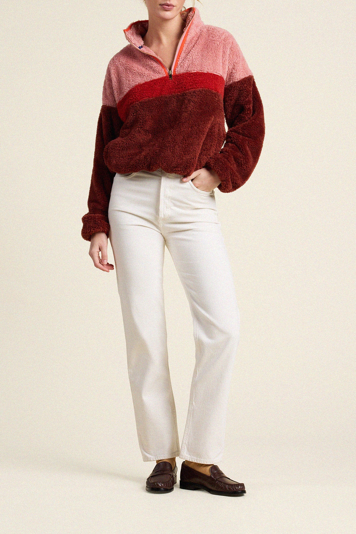 Trovata Casey pullover in Brown, polyester — view 4