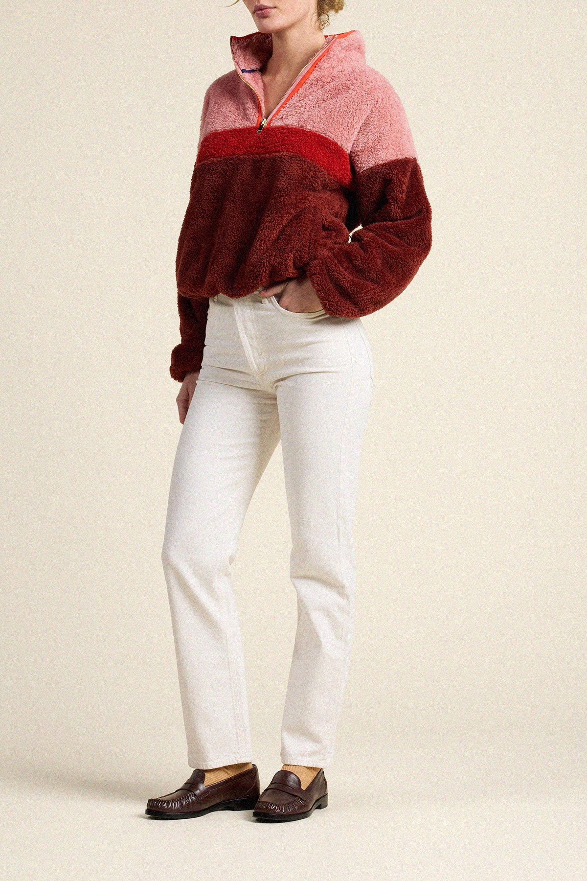 Trovata Casey pullover in Brown, polyester — view 5