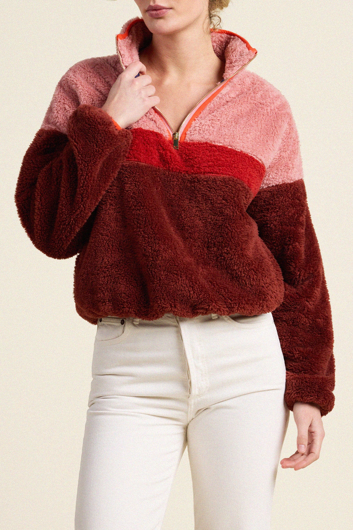 Trovata Casey pullover in Brown, polyester — view 3