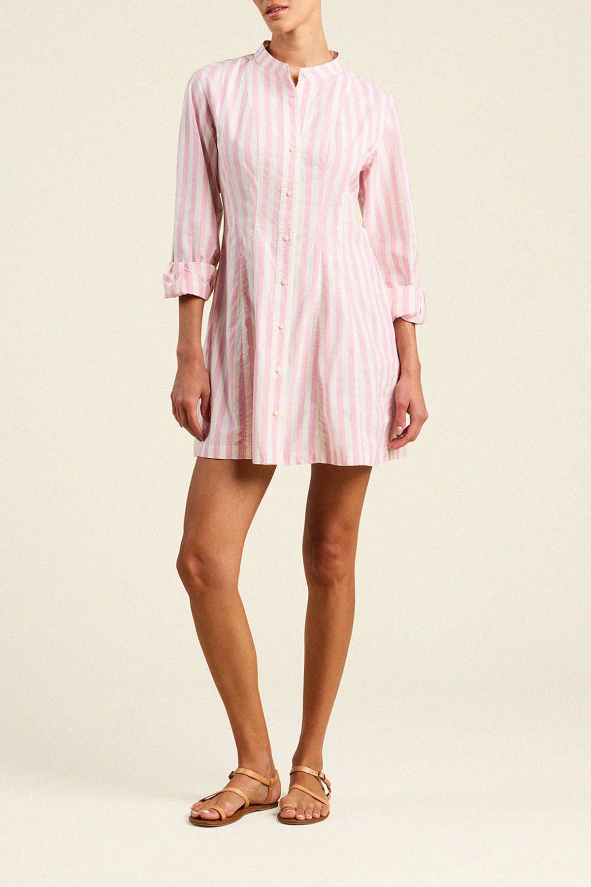 Marina Dress Pink Stripe