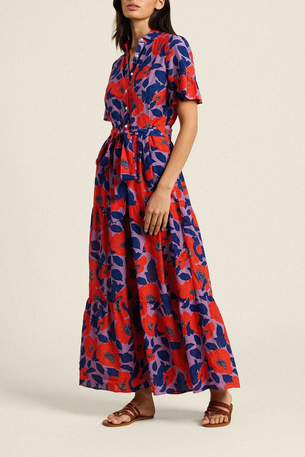 Martine Dress Poincianna Floral