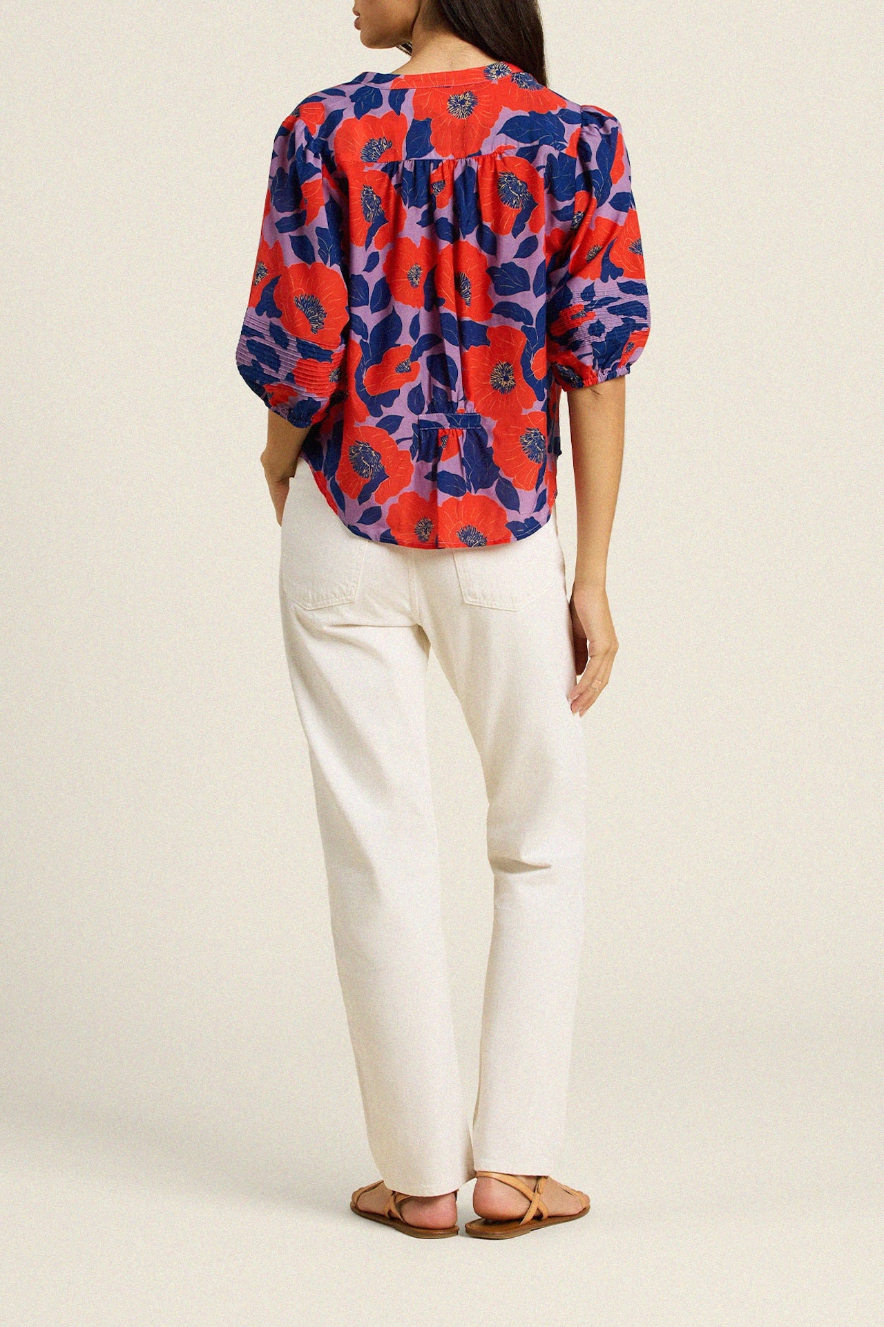 Loren Blouse Poincianna Floral