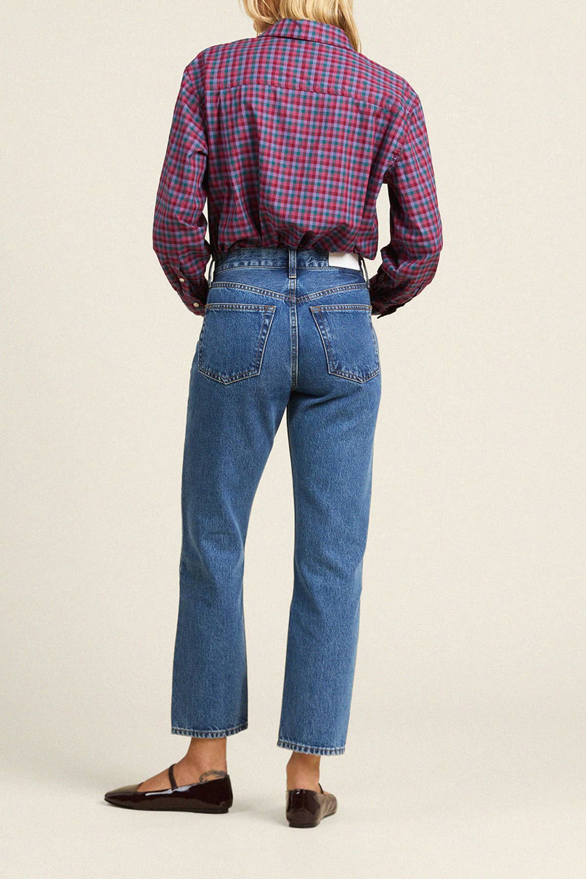 Blake Oversized Shirt Poppy & Pine Check