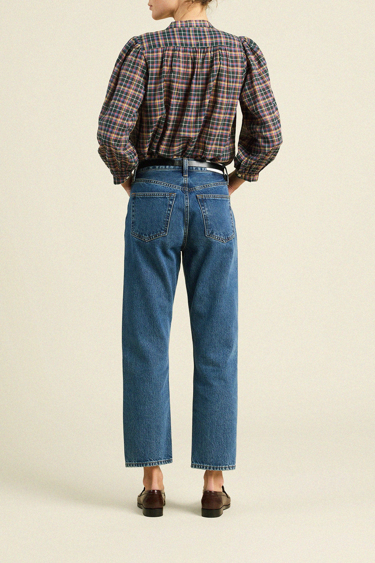 Clara Blouse Prisma Plaid
