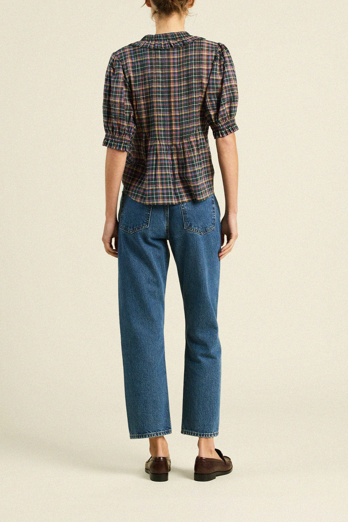 Jess Blouse Prisma Plaid