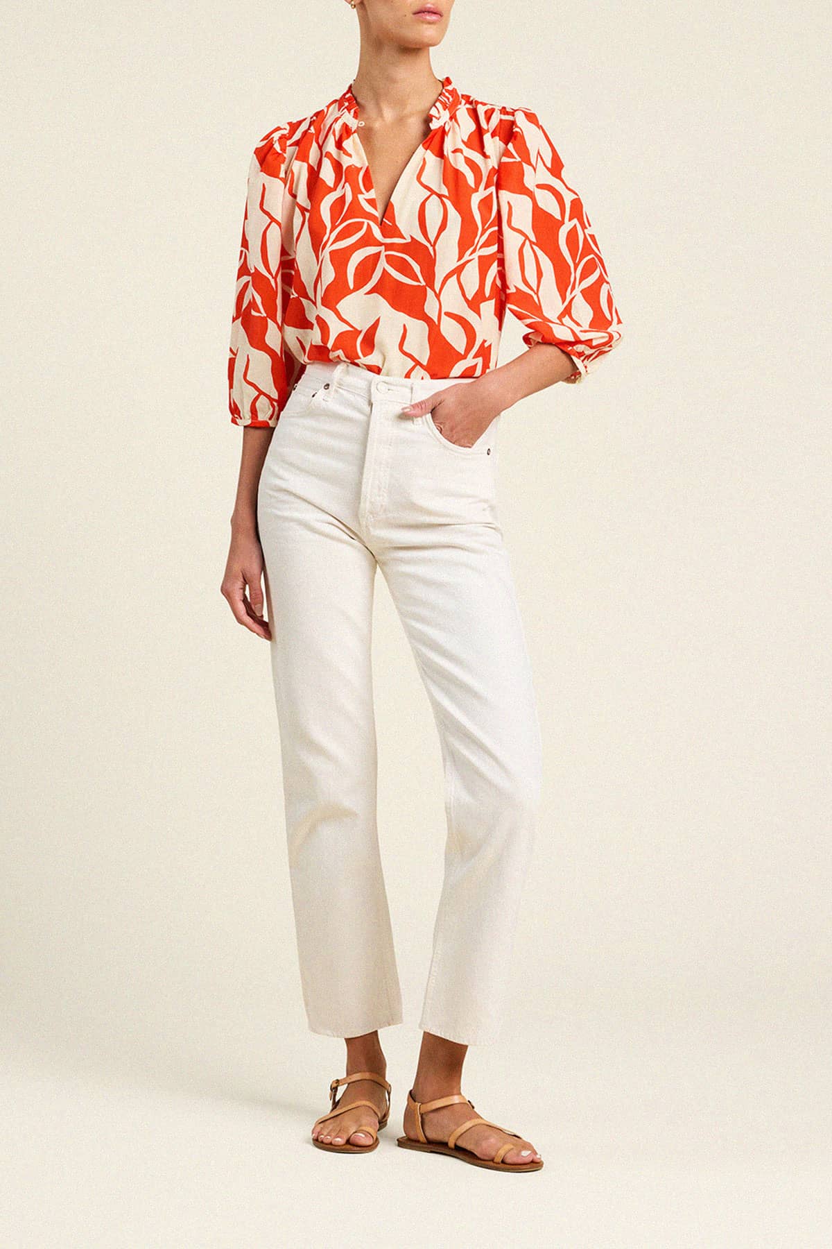 Orly Blouse Red Amaranta