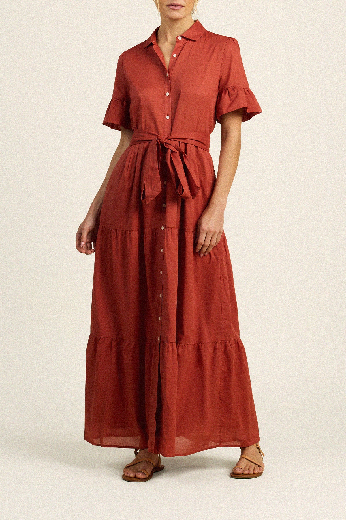 Martine Dress Rusty Orange