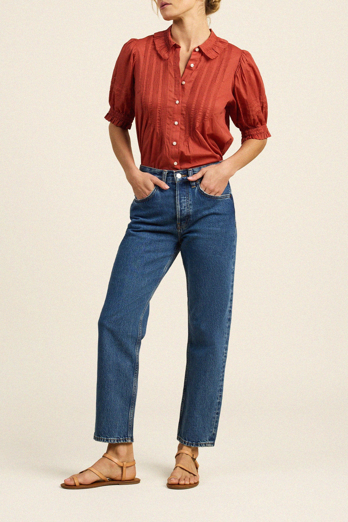 Jess Blouse Rusty Orange