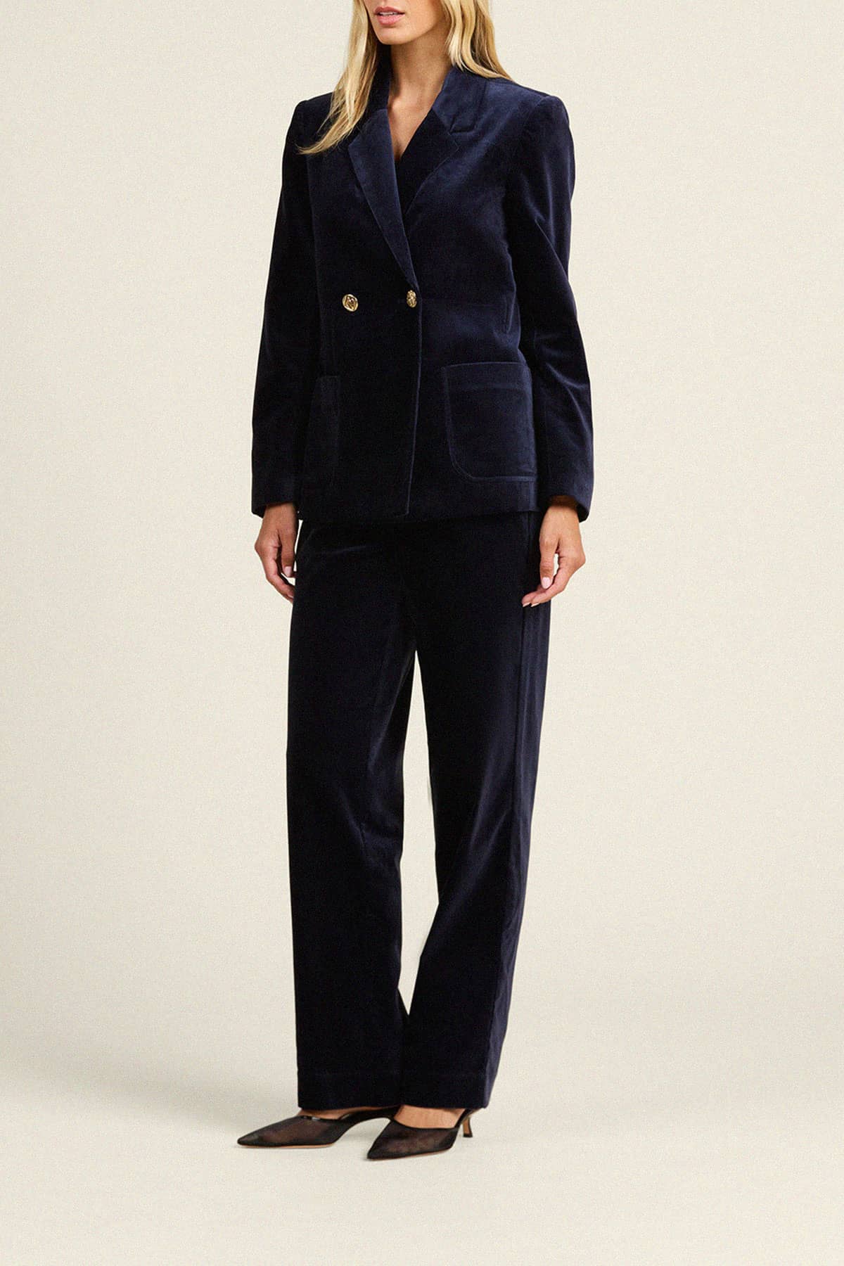 Grant Blazer Dark Sapphire Velvet