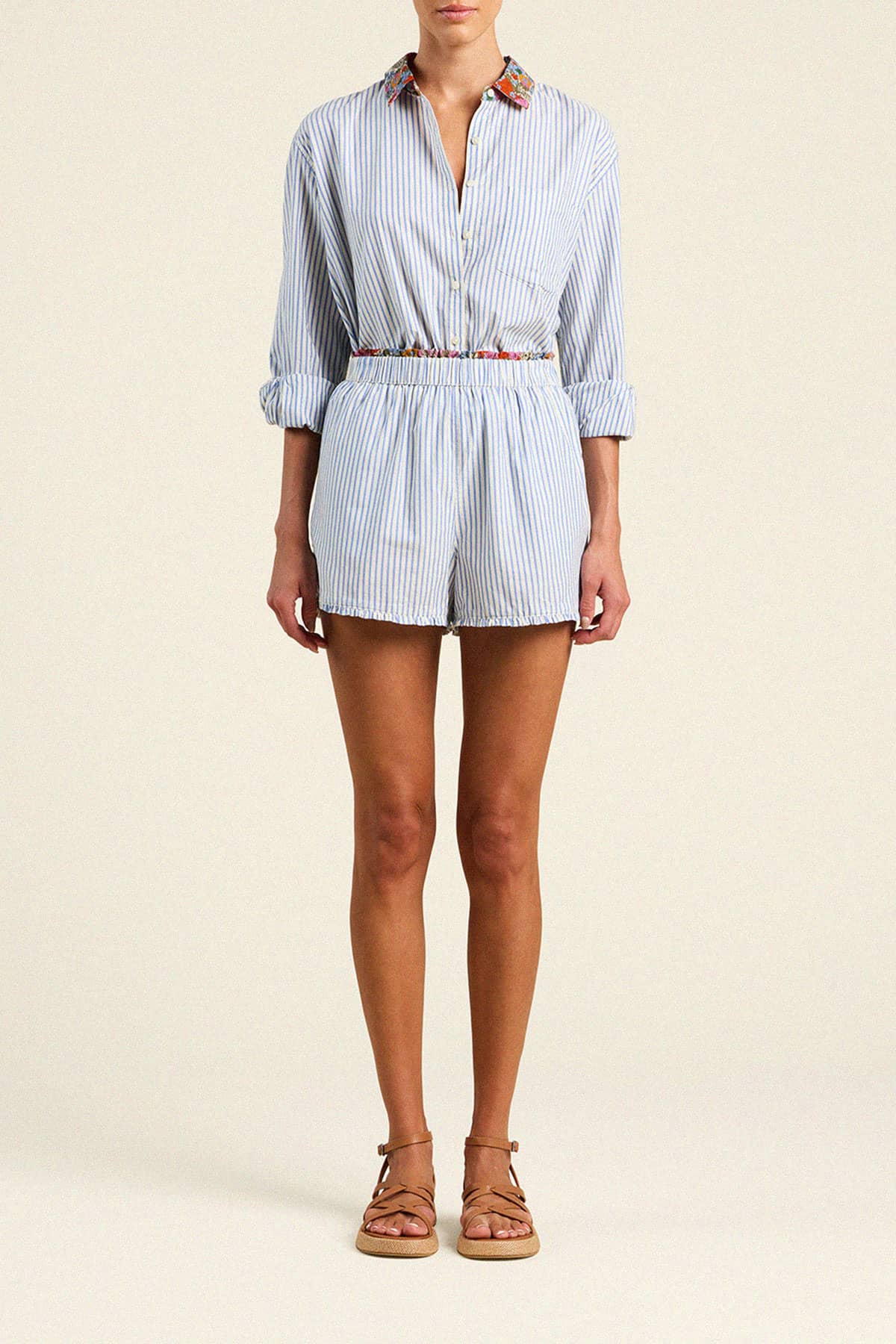 Lucille Short Seaside Stripe