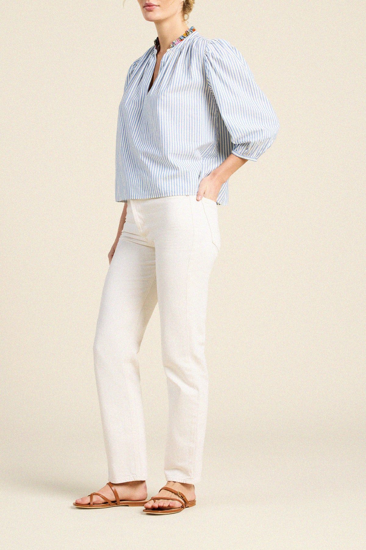 Orly Blouse Seaside Stripe