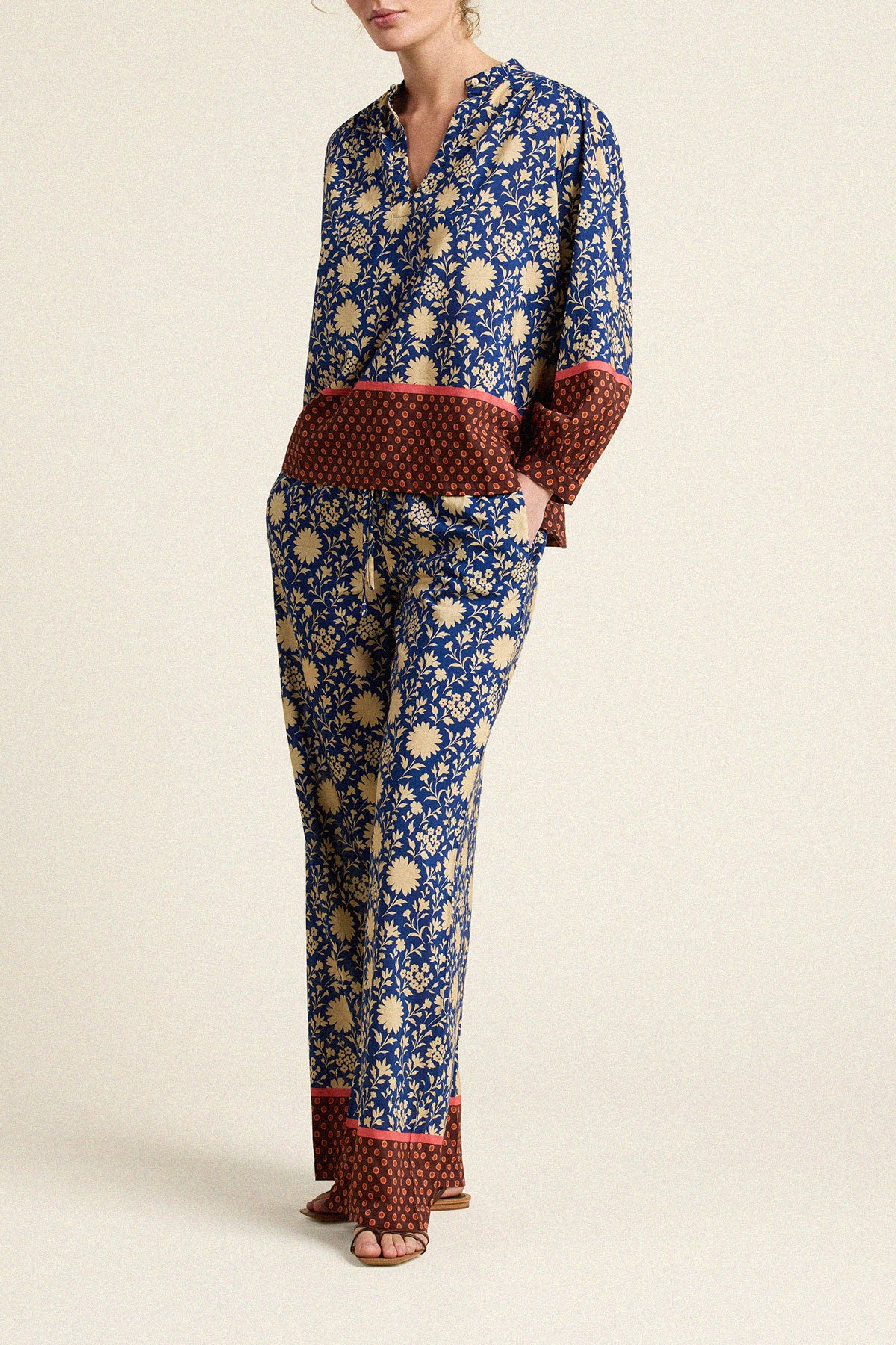 Trovata Bailey shirt in Shadowfield, cotton-viscose blend — view 4