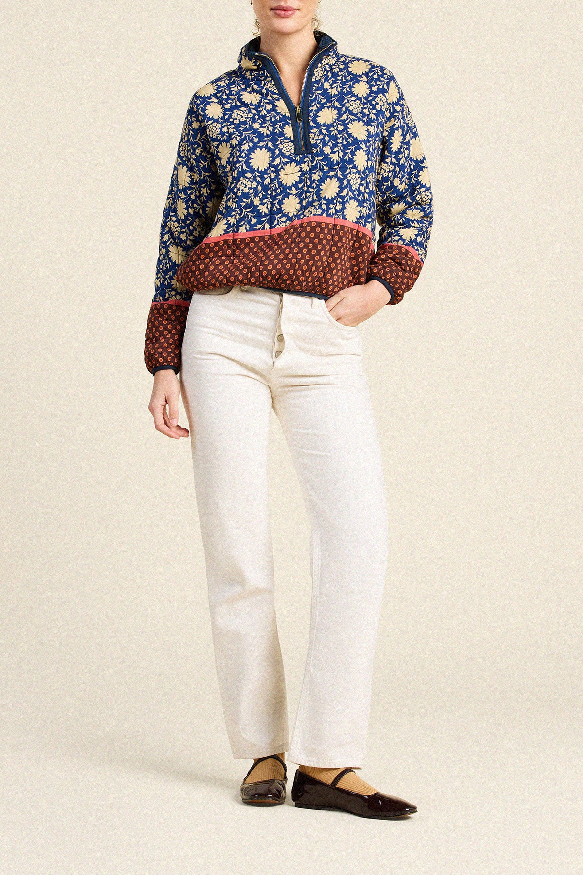 Trovata Casey pullover in Shadowfield, cotton-viscose blend — view 3