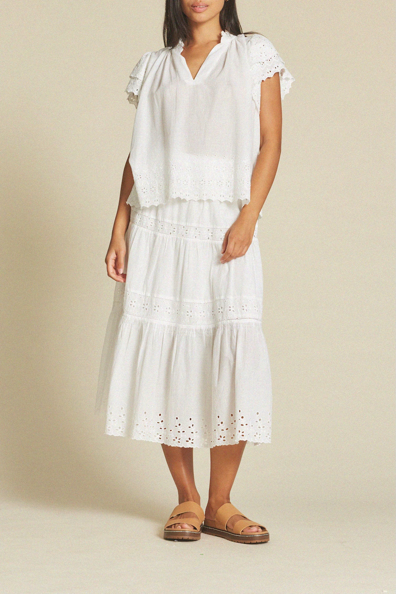 Makena "C" Skirt Summer Eyelet