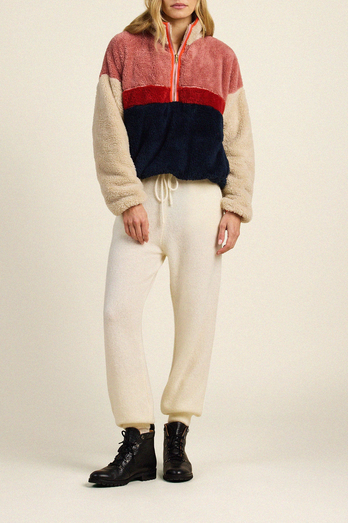 Trovata Casey pullover in Rose, polyester — view 2