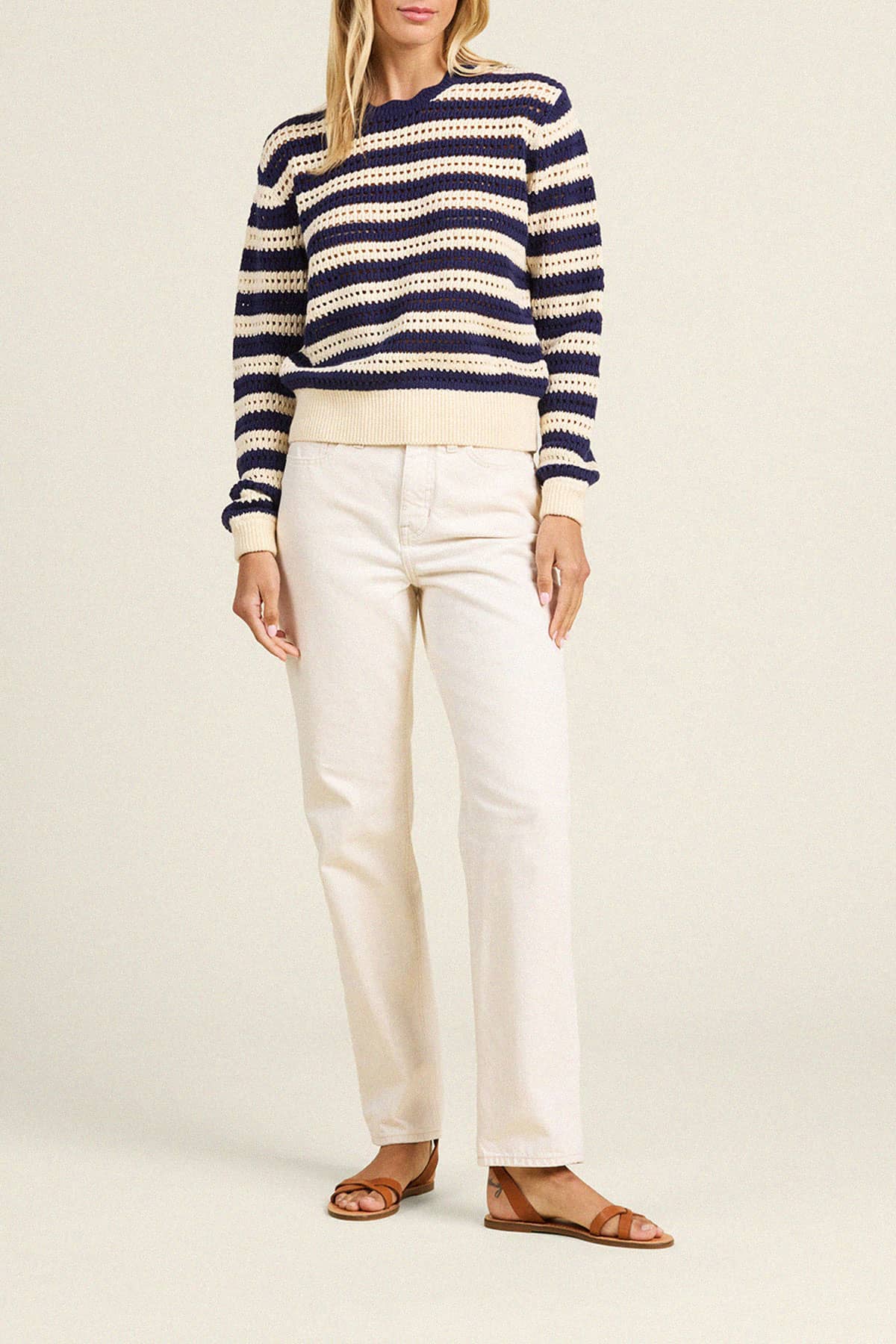 Ryann Sweater Navy Stripe