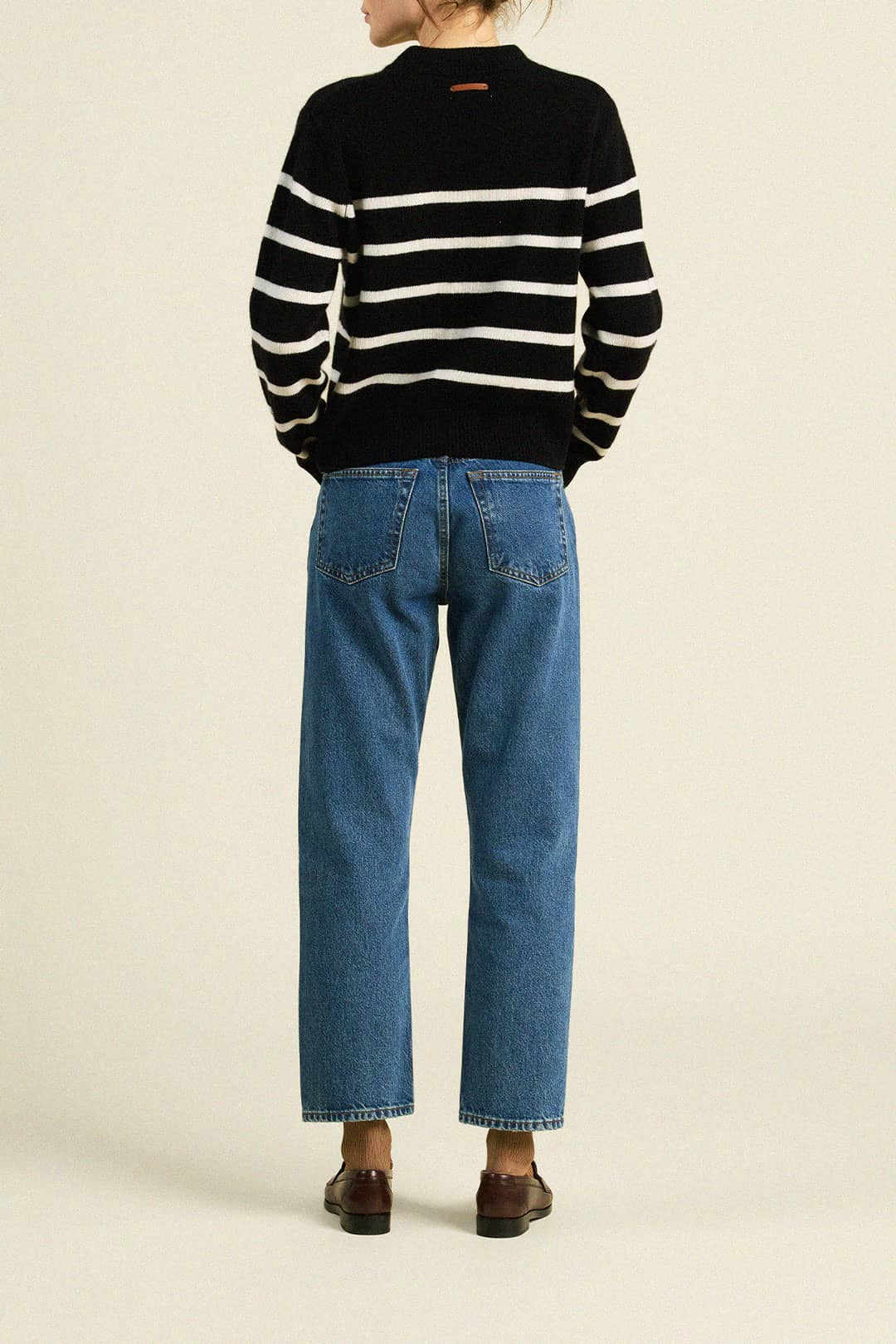 Oksana Sweater Black Stripe