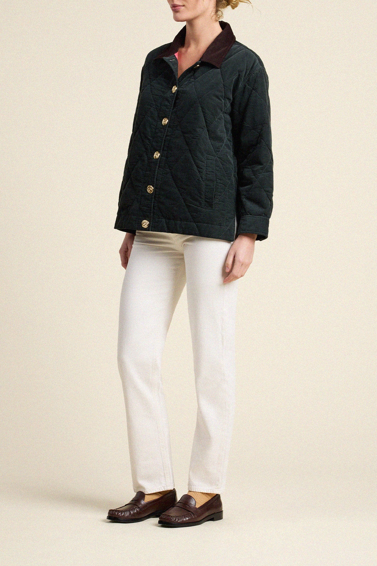 Trovata Betty jacket in Deep Teal, cotton — view 4