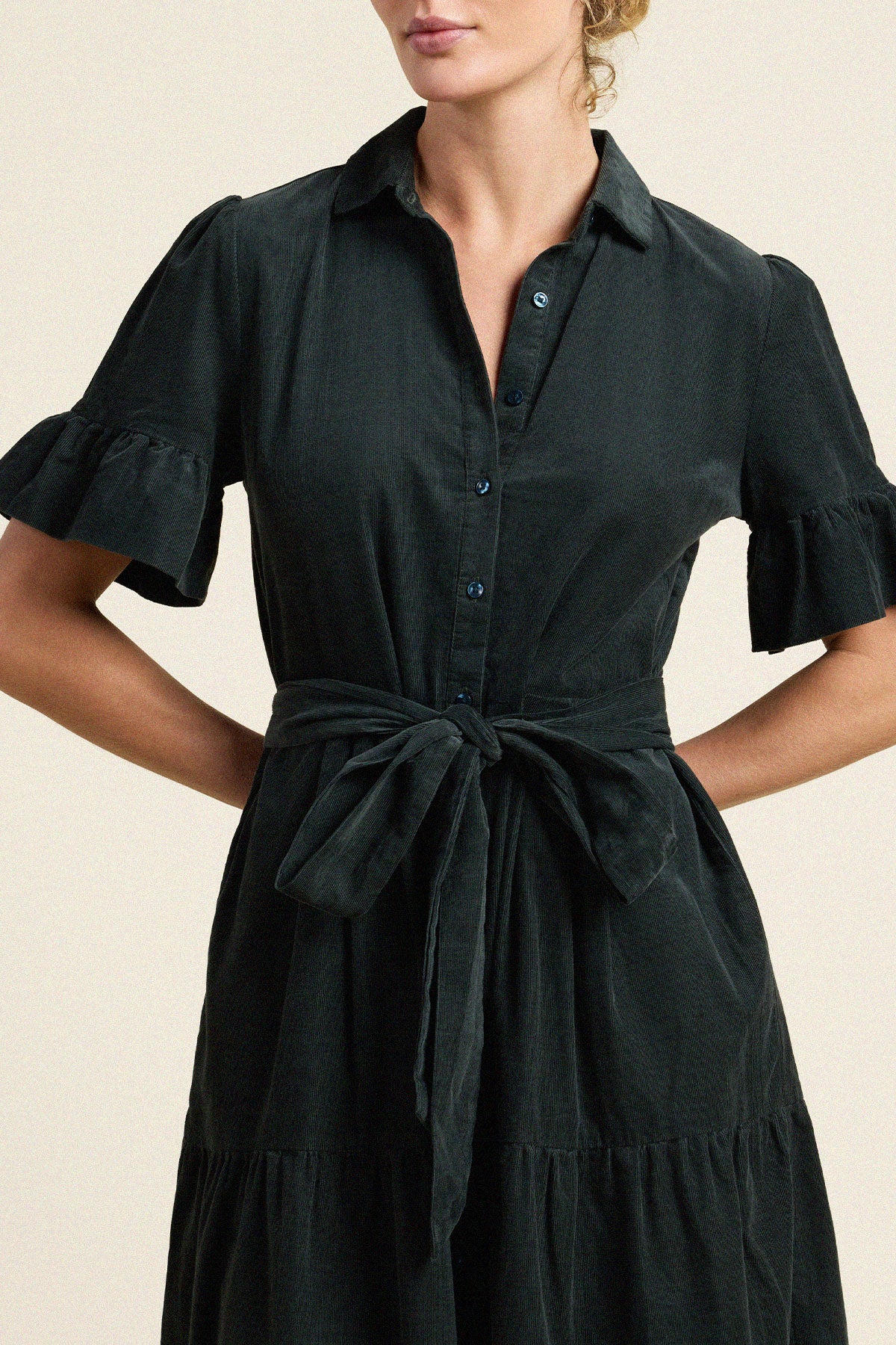 Trovata Martiana dress in Deep Teal, cotton — view 2