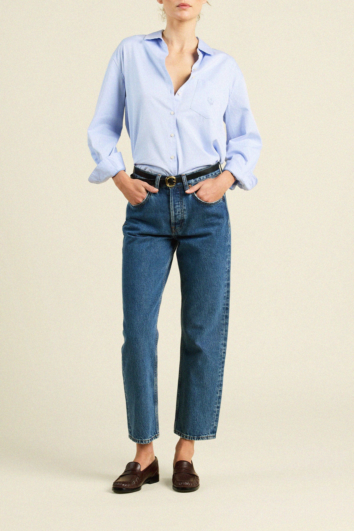 Blake Oversized Shirt Light Blue