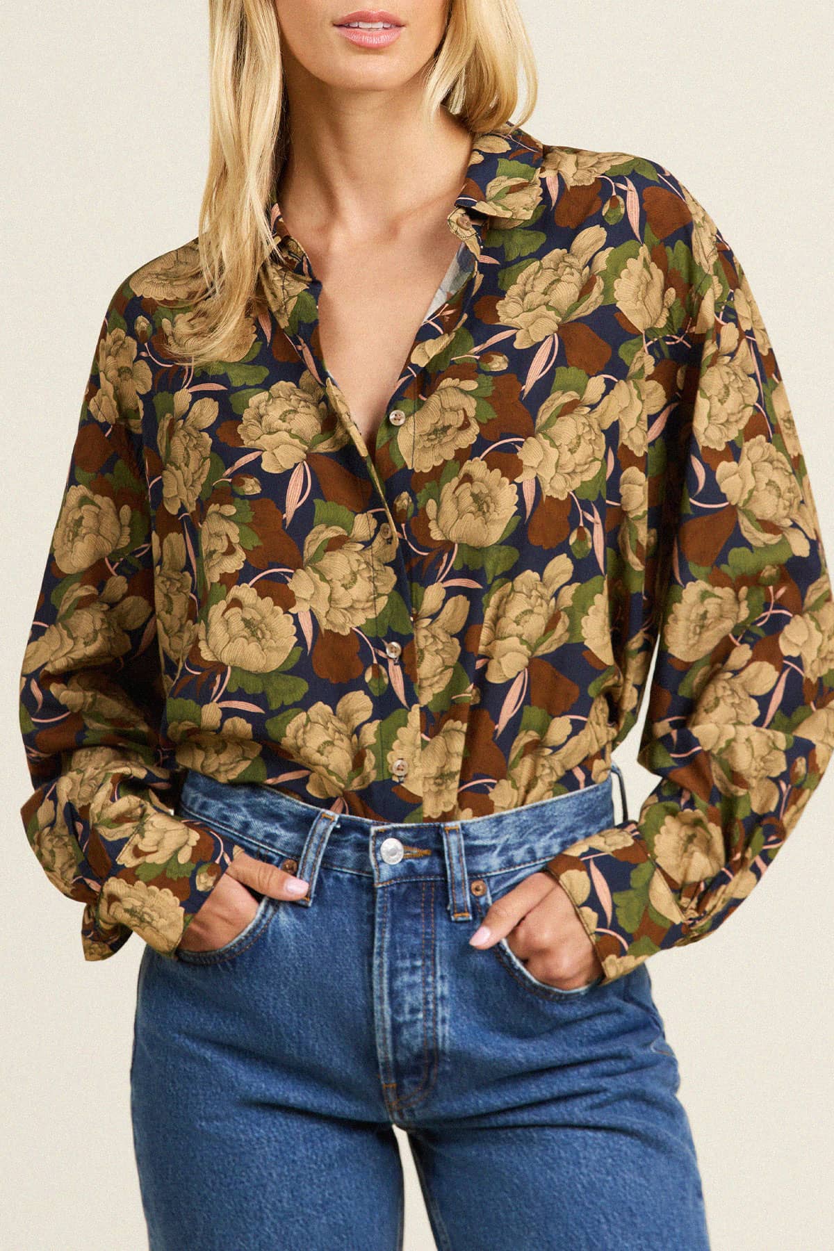 Emilia Oversized Shirt Verbena Vail